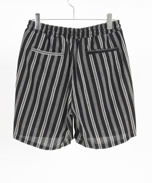 CAMBIO(カンビオ)の「mp13261-Linen Stripe Short Pants ショートパンツ(その他パンツ・メンズ・ブラック/ホワイト・S/M/L)」の22枚目の写真