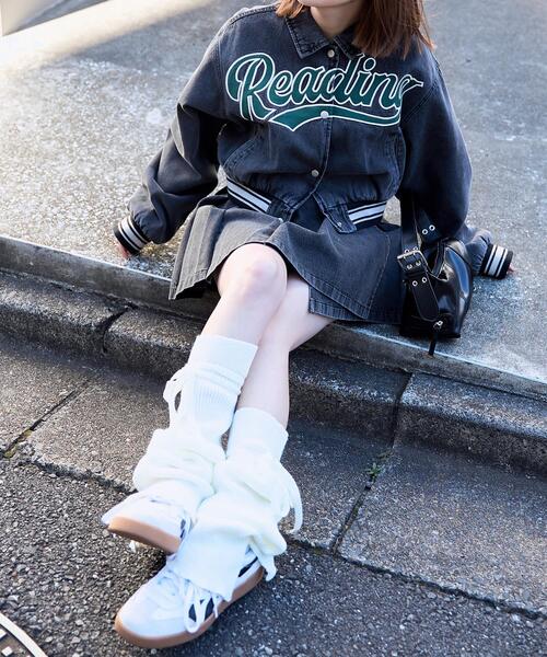 セール】WEGO/【25年春夏新作】スタジアムロゴデニムショート
