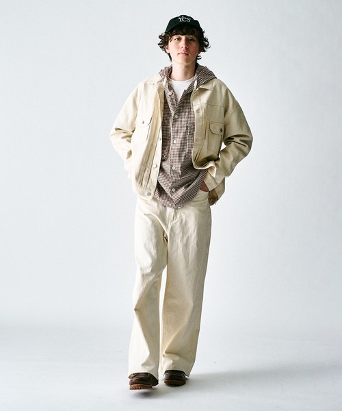 417 EDIFICE（フォーワンセブンエディフィス）の「【ZOZO限定】デニムオーバージャケット（デニムジャケット・メンズ・キナリ/ネイビー/ブラック/ワンウォッシュ・XL/L/M/S）」の11枚目の写真