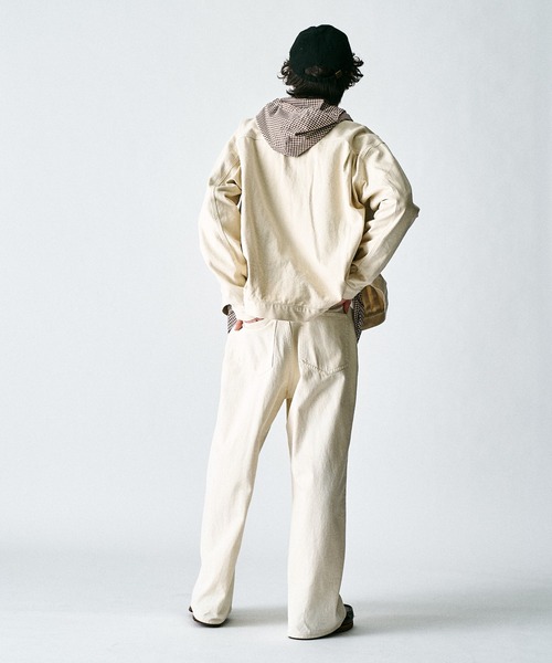 417 EDIFICE（フォーワンセブンエディフィス）の「【ZOZO限定】デニムオーバージャケット（デニムジャケット・メンズ・キナリ/ネイビー/ブラック/ワンウォッシュ・XL/L/M/S）」の13枚目の写真