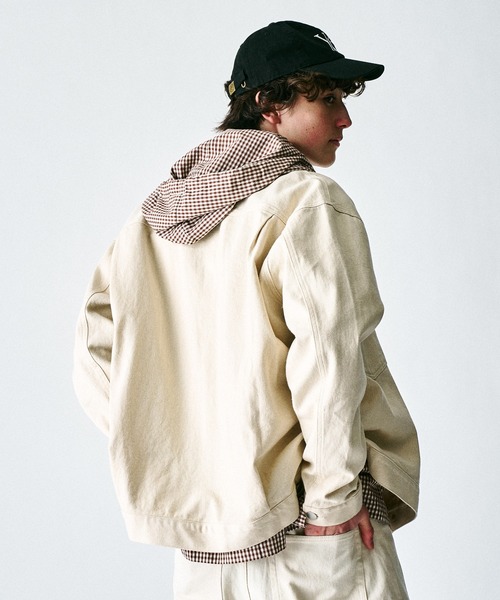 417 EDIFICE（フォーワンセブンエディフィス）の「【ZOZO限定】デニムオーバージャケット（デニムジャケット・メンズ・キナリ/ネイビー/ブラック/ワンウォッシュ・XL/L/M/S）」の18枚目の写真