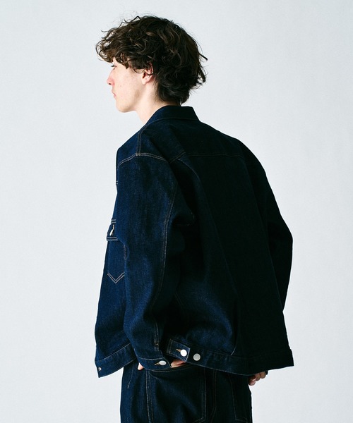 denim over jacket / デニムオーバージャケット JOSE MOON（ジョゼムーン）の「OVER DENIM JACKET with PEARL