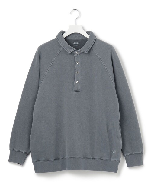 J.PRESS YORK STREET(ジェイプレスヨークストリート)の「【UNISEX】ラガータイプラグラン 裏毛トレーナー(ポロシャツ・メンズ・ピンク系/ホワイト系/ライトグレー系/ネイビー系/イエロー系・LARGE/MEDIUM/SMALL)」の9枚目の写真