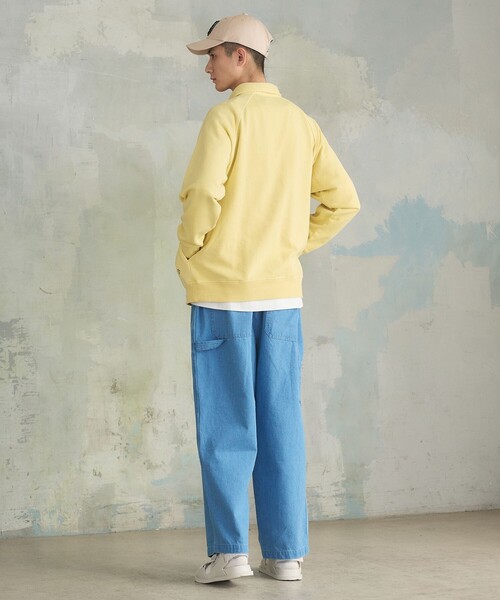 J.PRESS YORK STREET(ジェイプレスヨークストリート)の「【UNISEX】ラガータイプラグラン 裏毛トレーナー(ポロシャツ・メンズ・ピンク系/ホワイト系/ライトグレー系/ネイビー系/イエロー系・LARGE/MEDIUM/SMALL)」の20枚目の写真