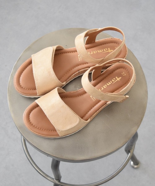 inter-chaussures(インターショシュール)の「【Tamaris】アンクルストラップベルクロサンダル(455703)(サンダル・レディース・ベージュ・36/37/38/39)」の6枚目の写真