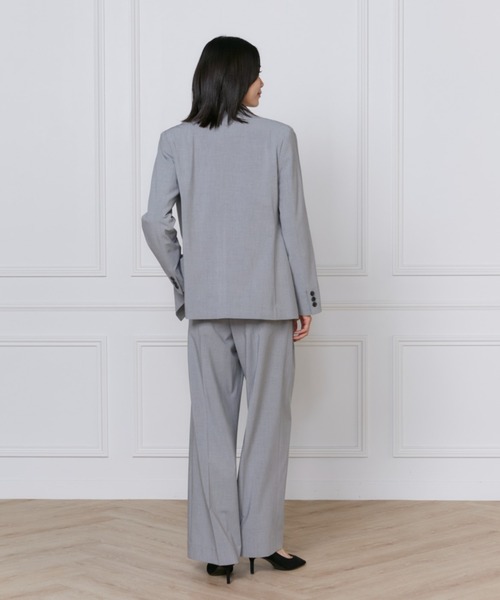 INED（イネド）の「TRストレッチダブルブレストジャケット【セットアップ対応】（テーラードジャケット・レディース・ネイビー/グレー・9号/11号）」の6枚目の写真