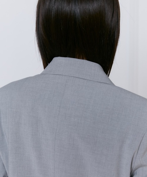 INED（イネド）の「TRストレッチダブルブレストジャケット【セットアップ対応】（テーラードジャケット・レディース・ネイビー/グレー・9号/11号）」の13枚目の写真