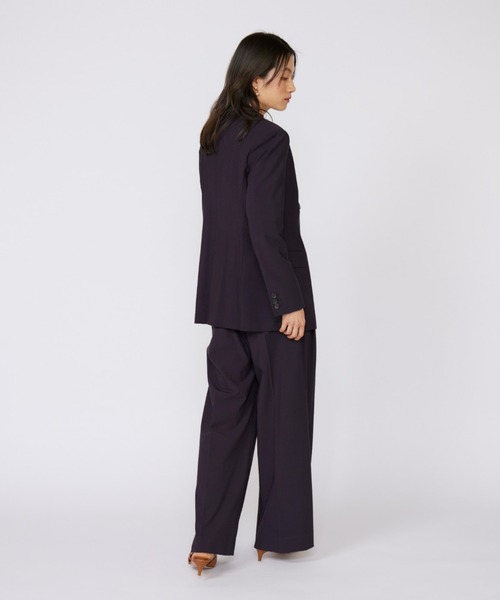 INED（イネド）の「TRストレッチダブルブレストジャケット【セットアップ対応】（テーラードジャケット・レディース・ネイビー/グレー・9号/11号）」の18枚目の写真