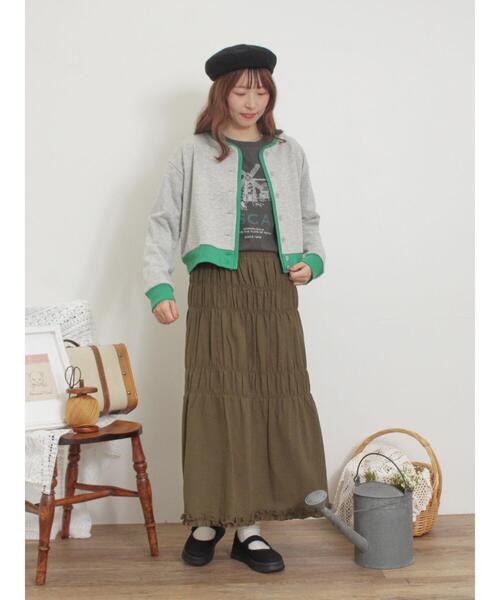 Samansa Mos2（サマンサ モスモス）の「◎配色スウェットカーディガン（カーディガン/ボレロ・レディース・レッド/グレー/キナリ/ブラック・F）」の16枚目の写真