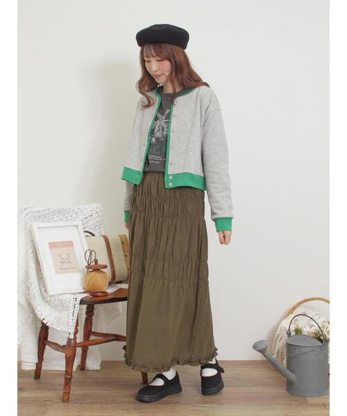 Samansa Mos2（サマンサ モスモス）の「◎配色スウェットカーディガン（カーディガン/ボレロ・レディース・レッド/グレー/キナリ/ブラック・F）」の17枚目の写真