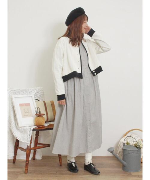 Samansa Mos2（サマンサ モスモス）の「◎配色スウェットカーディガン（カーディガン/ボレロ・レディース・レッド/グレー/キナリ/ブラック・F）」の19枚目の写真