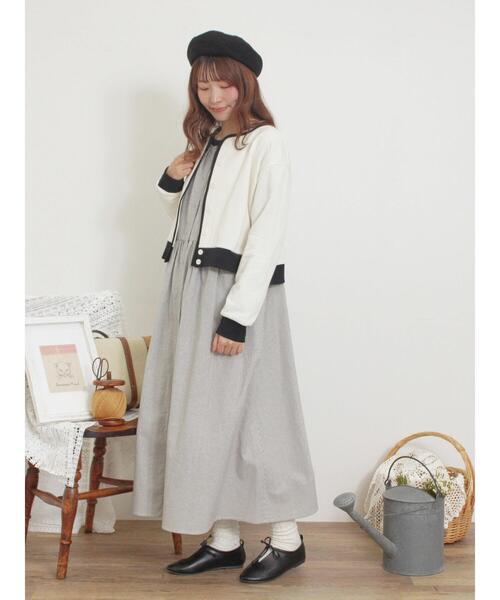 Samansa Mos2（サマンサ モスモス）の「◎配色スウェットカーディガン（カーディガン/ボレロ・レディース・レッド/グレー/キナリ/ブラック・F）」の20枚目の写真