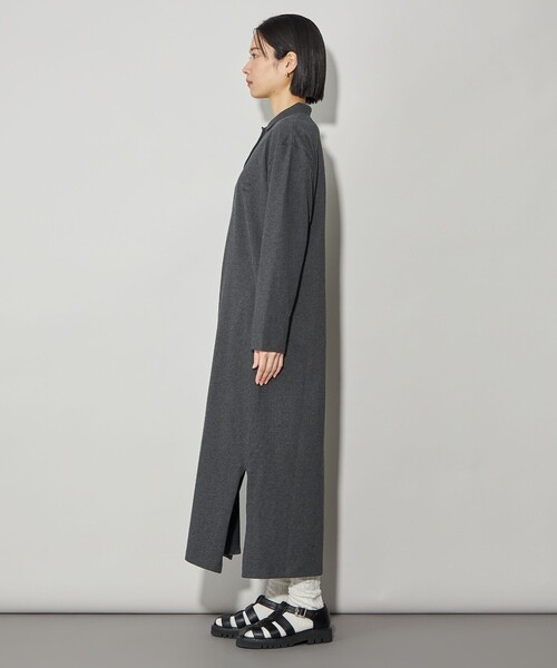 CITEN（シテン）の「＜CITEN＞ポロエリロングワンピース（ワンピース・レディース・ダークグレー/ネイビー・M/S）」の5枚目の写真