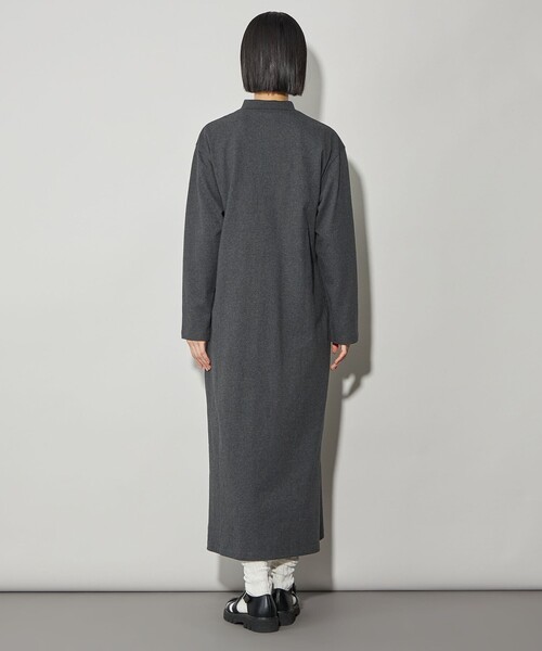 CITEN（シテン）の「＜CITEN＞ポロエリロングワンピース（ワンピース・レディース・ダークグレー/ネイビー・M/S）」の4枚目の写真