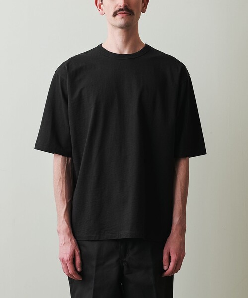 conte クルーネックTシャツ　ブラック conte＞クルーネック Tシャツ（Tシャツ/カットソー）｜conte