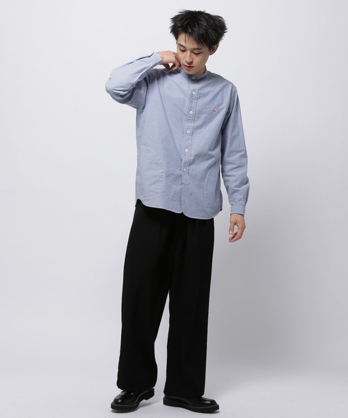 DANTON(ダントン)】OXFORD BAND COLLAR SHIRT PLAIN（シャツ/ブラウス