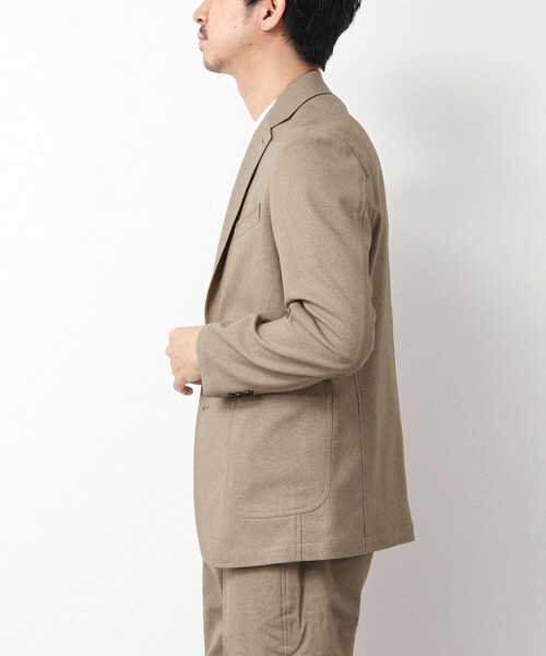 NOLLEY’S（ノーリーズ）の「《セットアップ対応》SMART TECH 吸水速乾メランジOX ストレッチイージーJK 25SS（テーラードジャケット・メンズ・ベージュ/グレー/ネイビー・M/L/S/XL）」の20枚目の写真