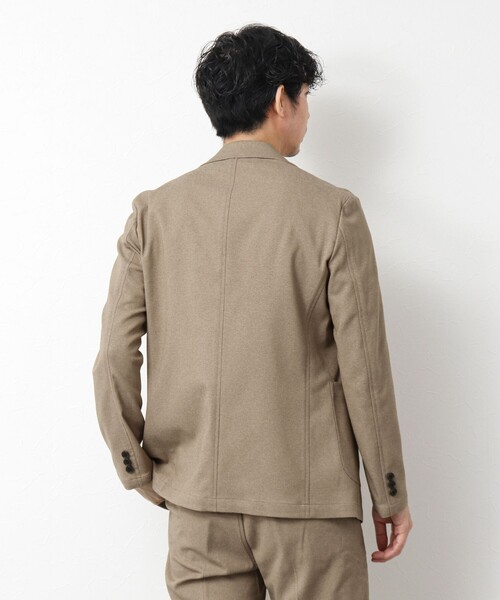 NOLLEY’S（ノーリーズ）の「《セットアップ対応》SMART TECH 吸水速乾メランジOX ストレッチイージーJK 25SS（テーラードジャケット・メンズ・ベージュ/グレー/ネイビー・M/L/S/XL）」の19枚目の写真