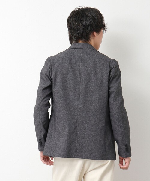 NOLLEY’S（ノーリーズ）の「《セットアップ対応》SMART TECH 吸水速乾メランジOX ストレッチイージーJK 25SS（テーラードジャケット・メンズ・ベージュ/グレー/ネイビー・M/L/S/XL）」の7枚目の写真