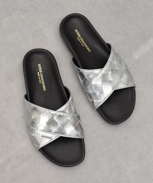 inter-chaussures（インターショシュール）の「【INTER-CHAUSSURES】イントレチャートクロスベルトサンダル(I52102)（サンダル・レディース・ホワイト/ゴールド/シルバー/ブラック・37/38/36/39/35）」の7枚目の写真