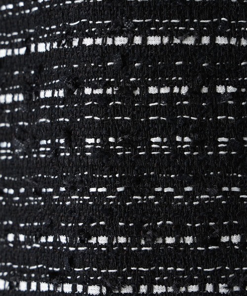 ツイードノーカラーフォルムジャケット（ノーカラージャケット