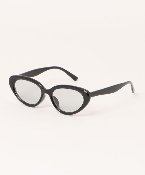 Eyewear ブラックフレーム サングラス Zoff ウェリントン型 偏光サングラス プラスチックフレーム