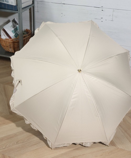 GLOBAL WORK（グローバルワーク）の「遮光クラシックフリル傘/ 283543（長傘・レディース・ネイビー/ベージュ/ブラック/ミント・FREE）」の2枚目の写真