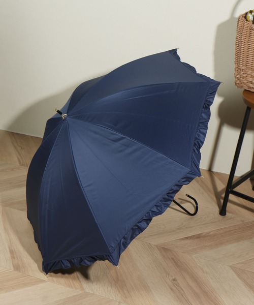 GLOBAL WORK（グローバルワーク）の「遮光クラシックフリル傘/ 283543（長傘・レディース・ネイビー/ベージュ/ブラック/ミント・FREE）」の4枚目の写真