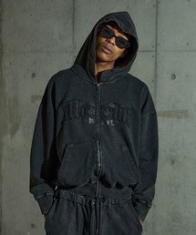 ANDER HUNK | Damege Overdyed Zip-up Parker/ダメージオーバーダイジップパーカー(パーカー)