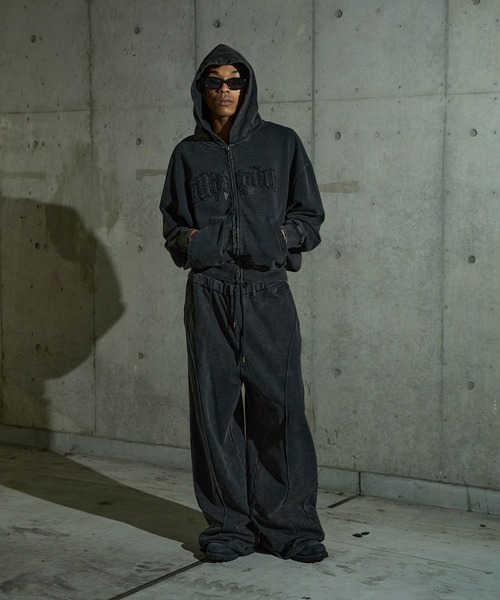 ANDER HUNK（アンダーハンク）の「Damege Overdyed Zip-up Parker/ダメージオーバーダイジップパーカー（パーカー・メンズ・バーガンディー/グレー/ブラック・LARGE/MEDIUM/SMALL）」の11枚目の写真