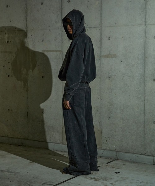 ANDER HUNK（アンダーハンク）の「Damege Overdyed Zip-up Parker/ダメージオーバーダイジップパーカー（パーカー・メンズ・バーガンディー/グレー/ブラック・LARGE/MEDIUM/SMALL）」の12枚目の写真