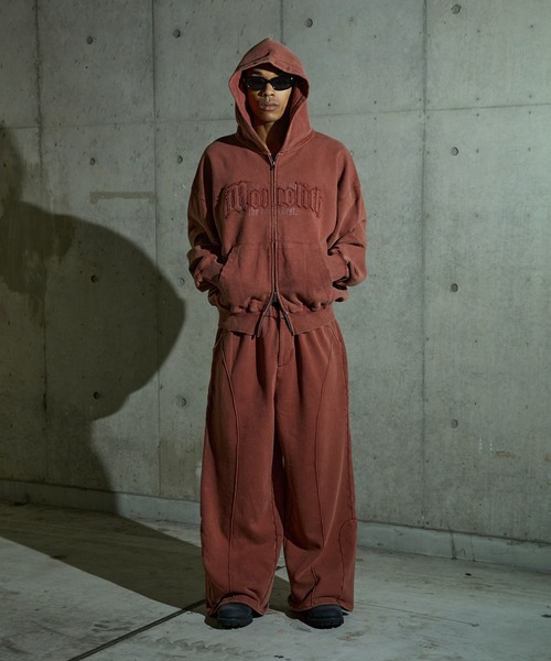 激安大特価！ Damege Overdyed Zip-up Parker/ダメージオーバーダイジップ トップス