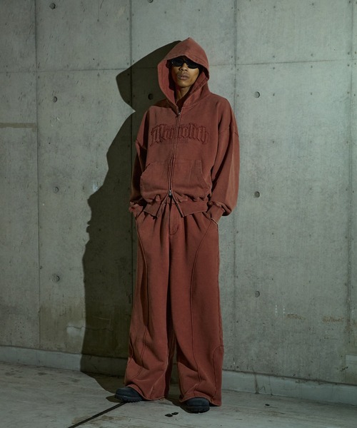 Overdyed Double Zip-up Parker/オーバーダイダブルジップアップ