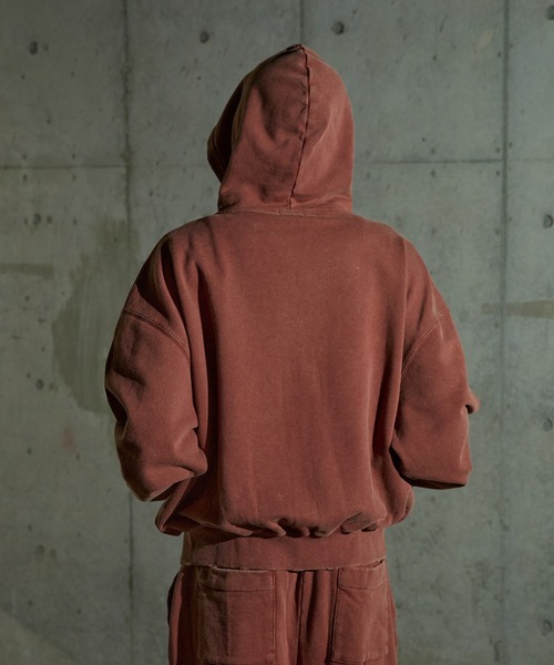 ANDER HUNK（アンダーハンク）の「Damege Overdyed Zip-up Parker/ダメージオーバーダイジップパーカー（パーカー・メンズ・バーガンディー/グレー/ブラック・LARGE/MEDIUM/SMALL）」の19枚目の写真
