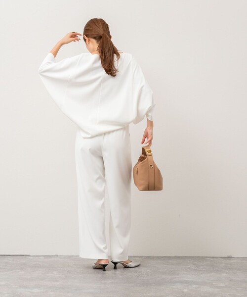 NOLLEY’S(ノーリーズ)の「《セットアップ対応》ツイルコクーンブラウス(シャツ/ブラウス・レディース・ブラック/ホワイト/ネイビー/グレイッシュベージュ・38)」の20枚目の写真
