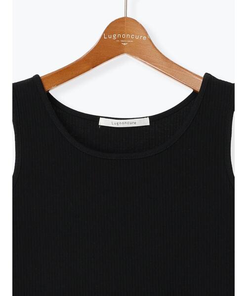 Lugnoncure（ルノンキュール）の「チュールドッキングノースリーブトップス（タンクトップ・レディース・オフホワイト/ブラック・F）」の10枚目の写真