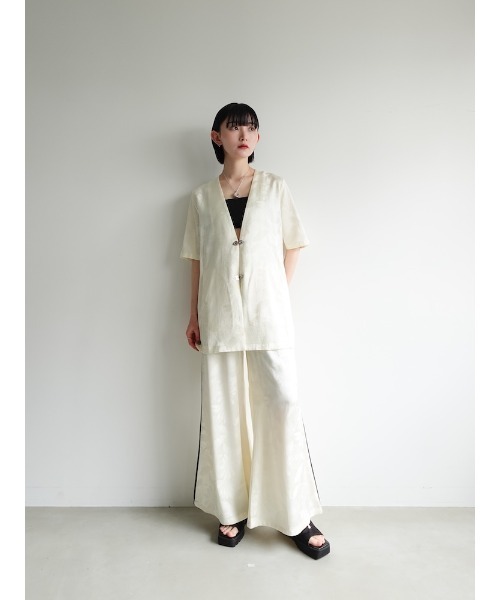 sahara（サハラ）の「Satin Jacquard Pants/サテンジャガードパンツ