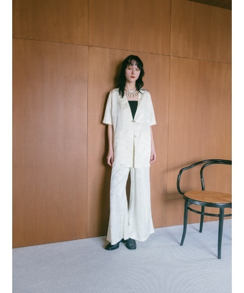 sahara（サハラ）の「Satin Jacquard Pants/サテンジャガードパンツ