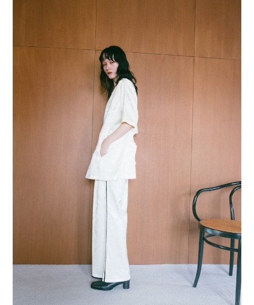 sahara（サハラ）の「Satin Jacquard Pants/サテンジャガードパンツ
