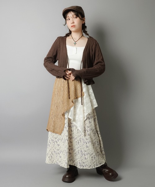 ガーリー×レトロの新定番☆クロシェ編みカーディガン（カーディガン