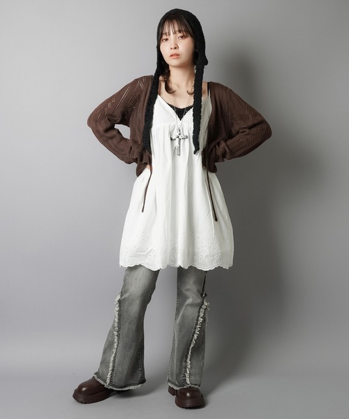 ガーリー×レトロの新定番☆クロシェ編みカーディガン（カーディガン