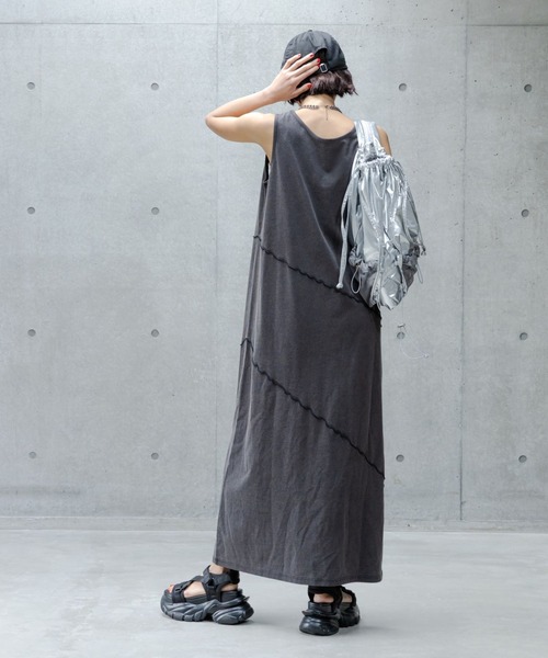 PAGEBOY（ページボーイ）の「【WEB限定復刻/2サイズ展開】サンドヴィンテージキリカエワンピース（ワンピース・レディース・ブラック/オートミール/ブルー系その他/ブラウン系その他/パープル系その他/ブラウン・FREE/SMALL）」の10枚目の写真