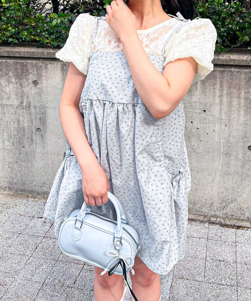 frunco（フランコ）の「小花柄キャミチュニック（チュニック・レディース・グレー/ベージュ・FREE）」の14枚目の写真