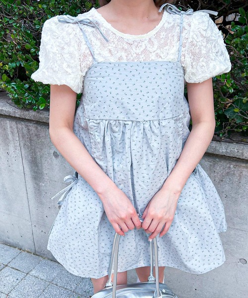 frunco（フランコ）の「小花柄キャミチュニック（チュニック・レディース・グレー/ベージュ・FREE）」の16枚目の写真