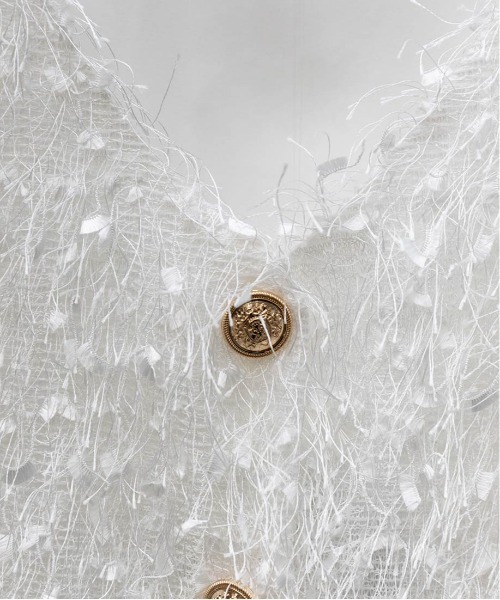 RANDA（ランダ）の「シャギートップス＆サテンナロースカートセット（ワンピース・レディース・グレー/ホワイト/ピンク・0/1）」の6枚目の写真