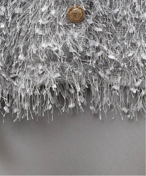 RANDA（ランダ）の「シャギートップス＆サテンナロースカートセット（ワンピース・レディース・グレー/ホワイト/ピンク・0/1）」の12枚目の写真