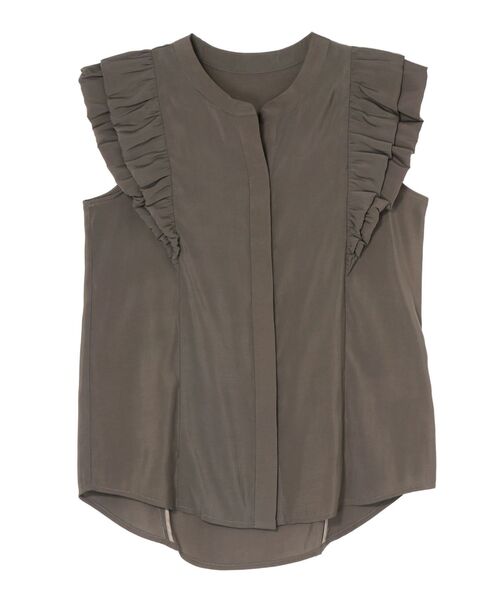 LAGUNAMOON(ラグナムーン)の「バルーンショルダーブラウス(シャツ/ブラウス・レディース・ホワイト/ライトグリーン/モカ・FREE)」の2枚目の写真