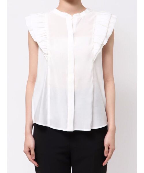 LAGUNAMOON(ラグナムーン)の「バルーンショルダーブラウス(シャツ/ブラウス・レディース・ホワイト/ライトグリーン/モカ・FREE)」の5枚目の写真