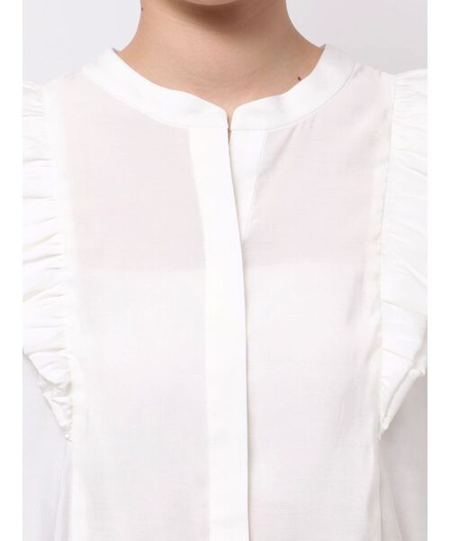 LAGUNAMOON(ラグナムーン)の「バルーンショルダーブラウス(シャツ/ブラウス・レディース・ホワイト/ライトグリーン/モカ・FREE)」の8枚目の写真