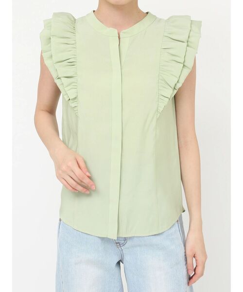 LAGUNAMOON(ラグナムーン)の「バルーンショルダーブラウス(シャツ/ブラウス・レディース・ホワイト/ライトグリーン/モカ・FREE)」の17枚目の写真